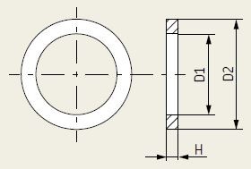 Flachdichtringe Aluminium