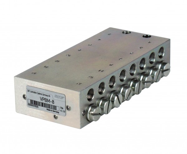 Progressivverteiler VPBM-9 mit 18 Schmieranschlüssen